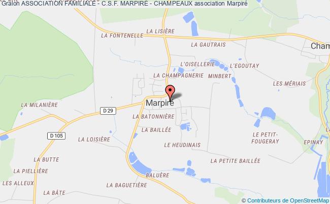 plan association Association Familiale - C.s.f. MarpirÉ - Champeaux Marpiré