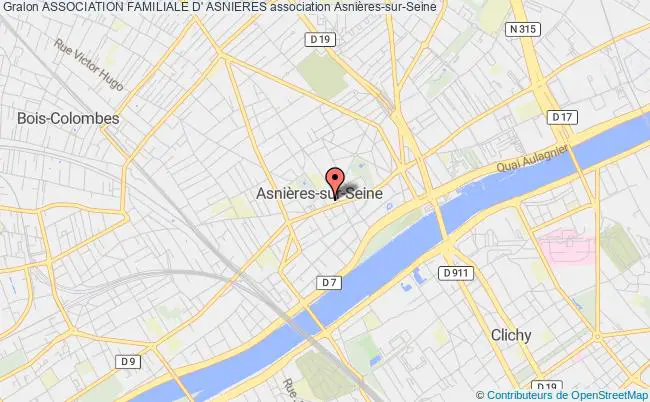 plan association Association Familiale D' Asnieres Asnières-sur-Seine