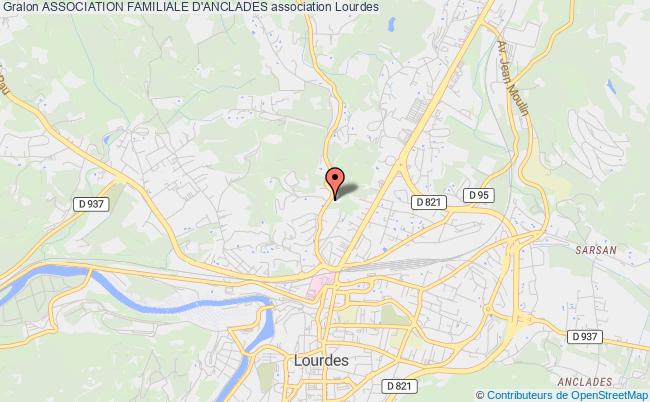 plan association Association Familiale D'anclades Lourdes