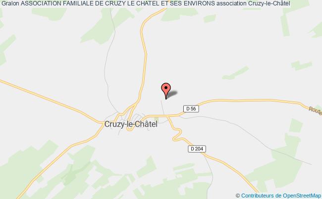 plan association Association Familiale De Cruzy Le Chatel Et Ses Environs Cruzy-le-Châtel