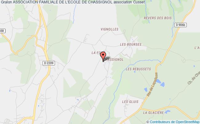 plan association Association Familiale De L'ecole De Chassignol Cusset