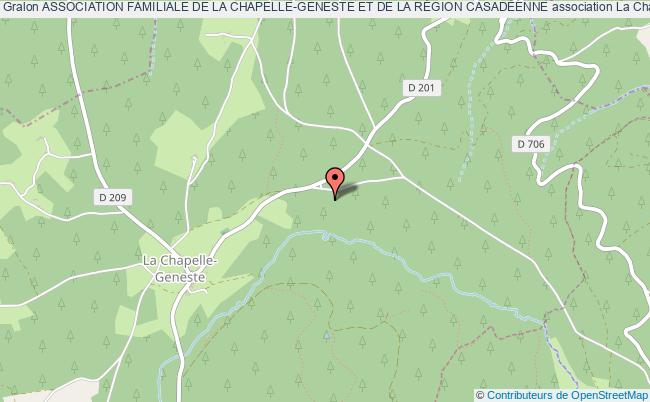 ASSOCIATION FAMILIALE DE LA CHAPELLE-GENESTE ET DE LA RÉGION CASADÉENNE
