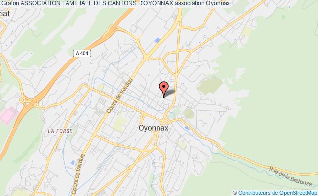 plan association Association Familiale Des Cantons D'oyonnax Oyonnax