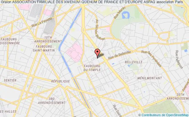 plan association Association Familiale Des Xwenuvi Quenum De France Et D'europe Asfaq Paris