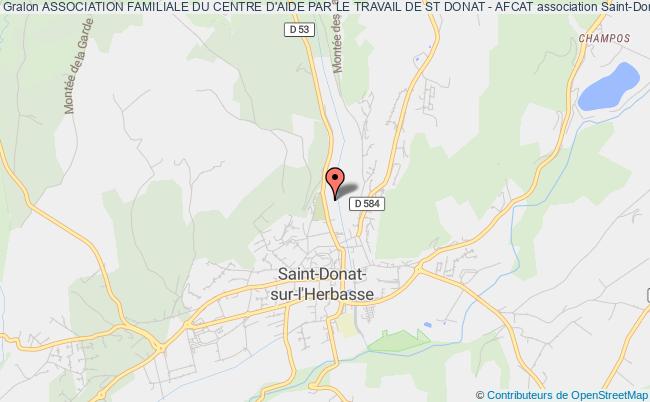 plan association Association Familiale Du Centre D'aide Par Le Travail De St Donat - Afcat Saint-Donat-sur-l'Herbasse