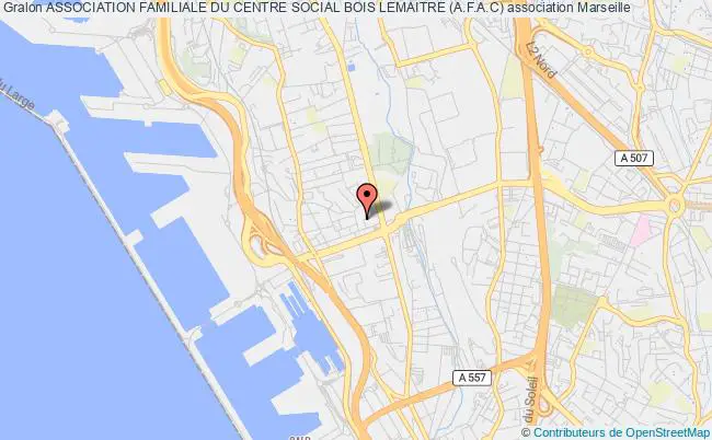 plan association Association Familiale Du Centre Social Bois Lemaitre (a.f.a.c) Marseille
