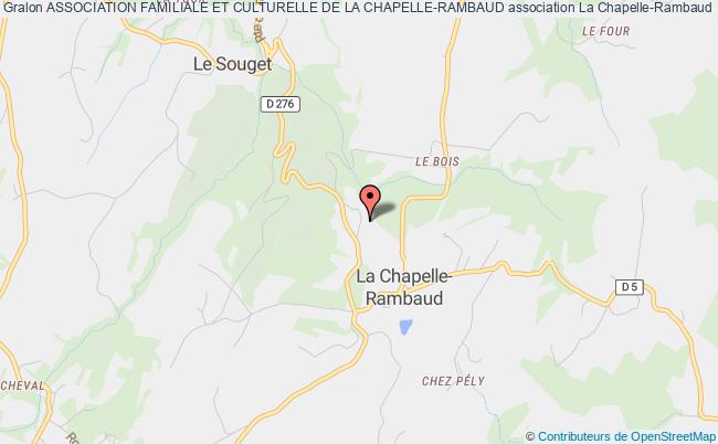 plan association Association Familiale Et Culturelle De La Chapelle-rambaud La    Chapelle-Rambaud