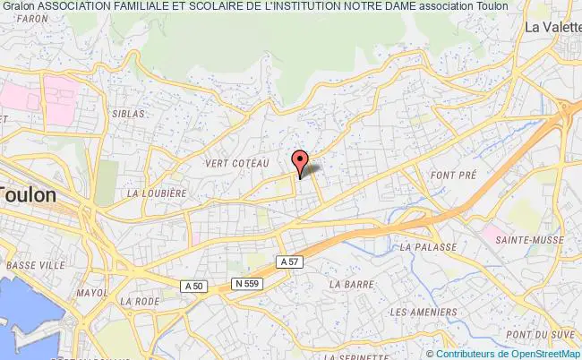 plan association Association Familiale Et Scolaire De L'institution Notre Dame Toulon