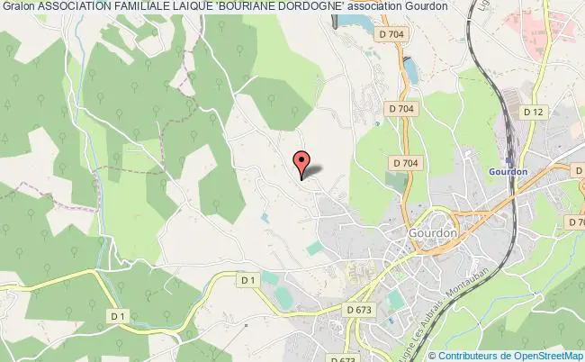 plan association Association Familiale Laique 'bouriane Dordogne' Gourdon