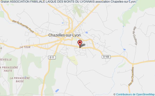 plan association Association Familiale LaÏque Des Monts Du Lyonnais Chazelles-sur-Lyon
