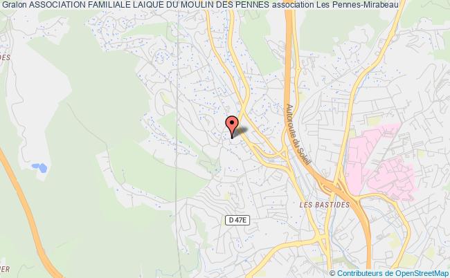 plan association Association Familiale Laique Du Moulin Des Pennes Pennes-Mirabeau