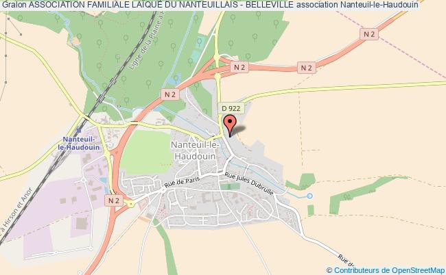 plan association Association Familiale LaÏque Du Nanteuillais - Belleville Nanteuil-le-Haudouin