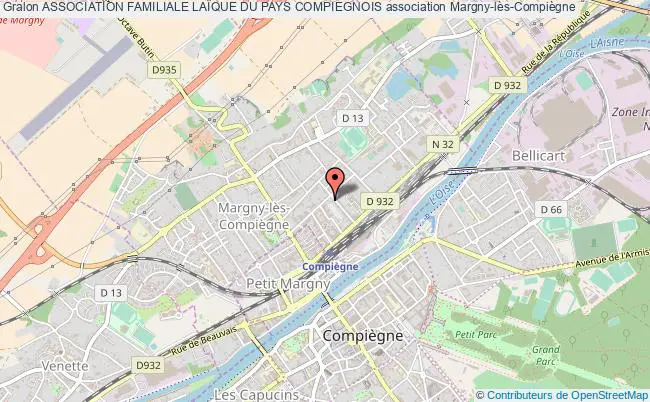 plan association Association Familiale LaÏque Du Pays Compiegnois Margny-lès-Compiègne