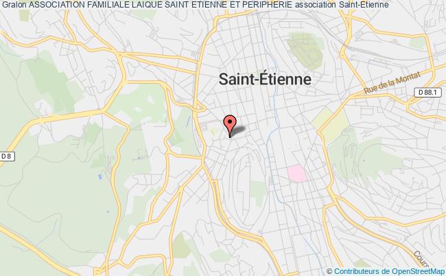 plan association Association Familiale Laique Saint Etienne Et Peripherie Saint-Étienne