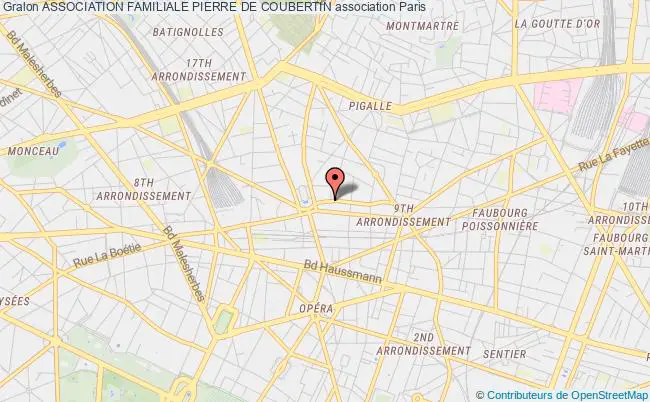 plan association Association Familiale Pierre De Coubertin Paris