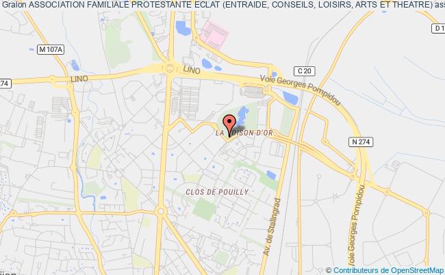 plan association Association Familiale Protestante Eclat (entraide, Conseils, Loisirs, Arts Et Theatre) Dijon