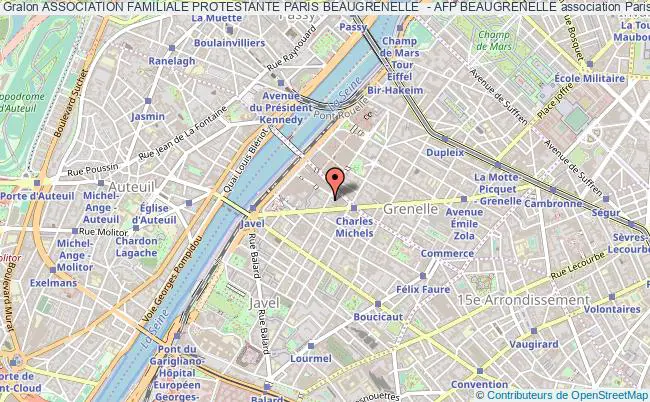 plan association Association Familiale Protestante Paris Beaugrenelle  - Afp Beaugrenelle PARIS