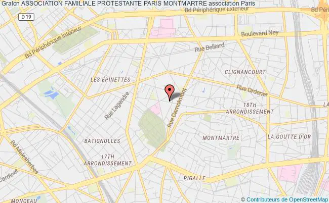 plan association Association Familiale Protestante Paris Montmartre Paris