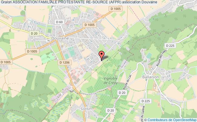 plan association Association Familiale Protestante Re-source (afpr) Douvaine
