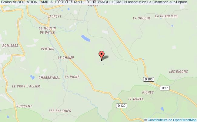 plan association Association Familiale Protestante Teen Ranch Hermon Chambon-sur-Lignon