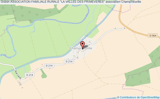 plan association Association Familiale Rurale "la Vallee Des Primeveres" Champneuville