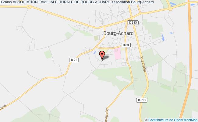 plan association Association Familiale Rurale De Bourg Achard Bourg-Achard