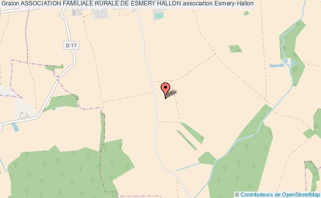 plan association Association Familiale Rurale De Esmery Hallon Esmery-Hallon