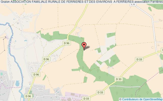 plan association Association Familiale Rurale De Ferrieres Et Des Environs  A Ferrieres Ferrières-en-Gâtinais