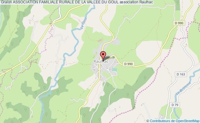 plan association Association Familiale Rurale De La Vallee Du Goul Raulhac