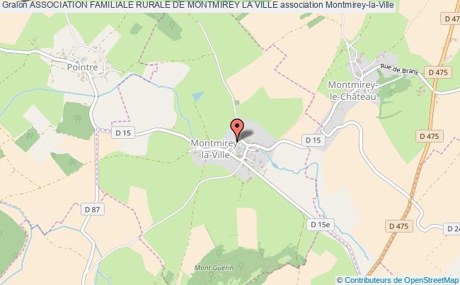 plan association Association Familiale Rurale De Montmirey La Ville Montmirey-la-Ville