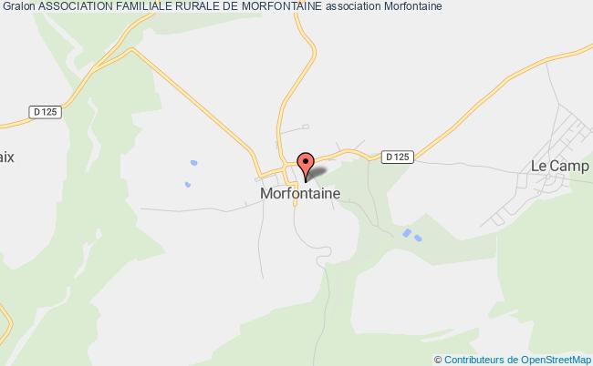 plan association Association Familiale Rurale De Morfontaine Morfontaine