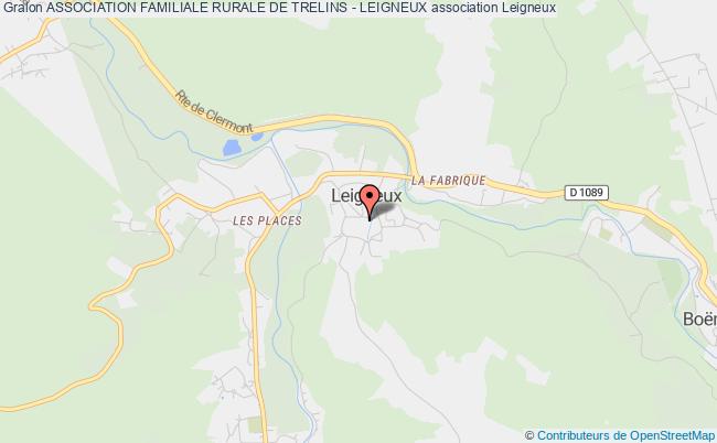 plan association Association Familiale Rurale De Trelins - Leigneux Leigneux