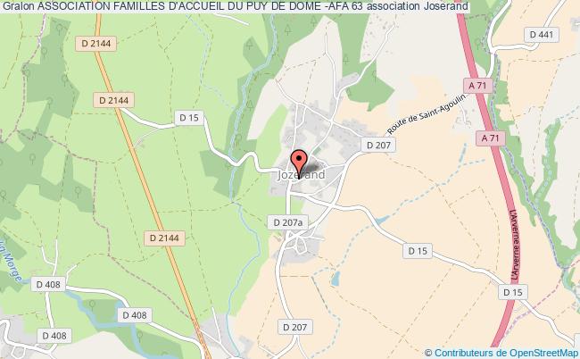 plan association Association Familles D'accueil Du Puy De Dome -afa 63 Jozerand