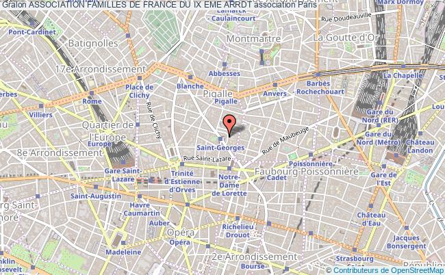 plan association Association Familles De France Du Ix Eme Arrdt Paris