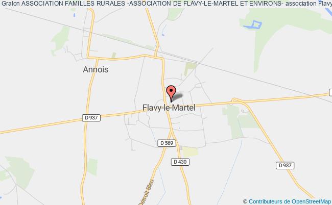 plan association Association Familles Rurales -association De Flavy-le-martel Et Environs- Flavy-le-Martel
