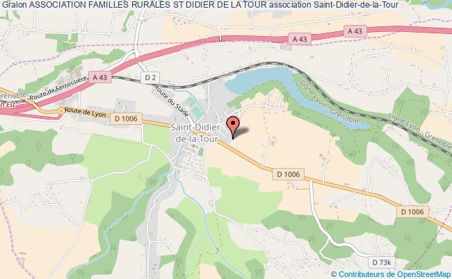 plan association Association Familles Rurales St Didier De La Tour Saint-Didier-de-la-Tour