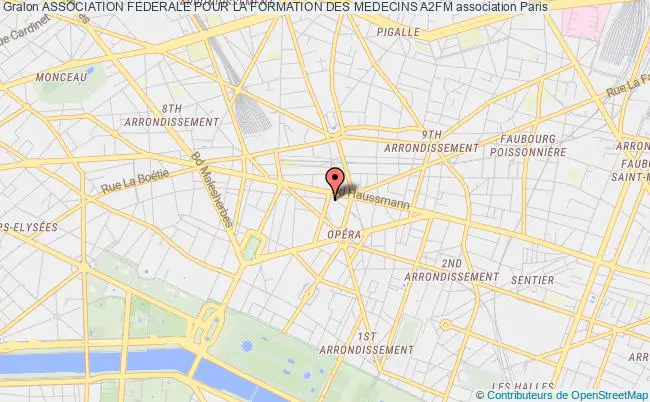 plan association Association Federale Pour La Formation Des Medecins A2fm Paris