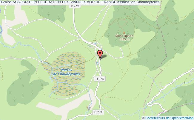 plan association Association Federation Des Viandes Aop De France Chaudeyrolles