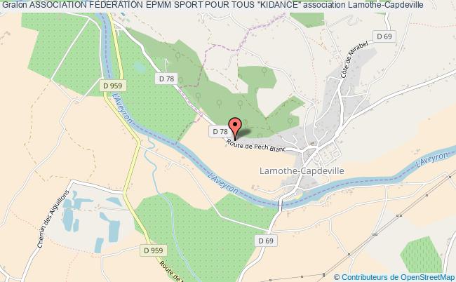plan association Association Federation Epmm Sport Pour Tous "kidance" Lamothe-Capdeville