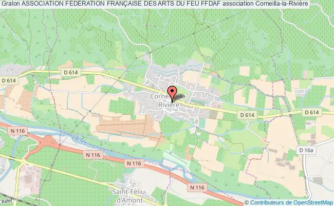 plan association Association FÉdÉration FranÇaise Des Arts Du Feu Ffdaf Corneilla-la-Rivière
