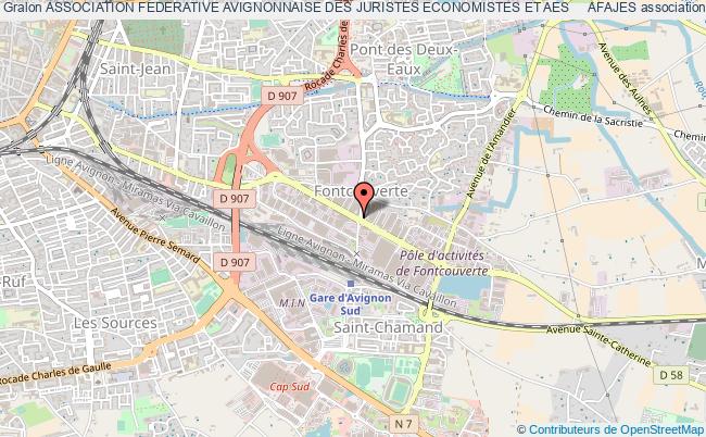 plan association Association Federative Avignonnaise Des Juristes Economistes Et Aes     Afajes Avignon
