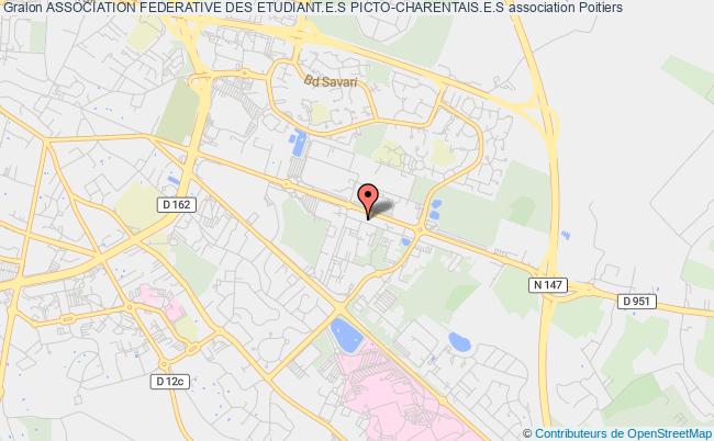 plan association Association Federative Des Etudiant.e.s Picto-charentais.e.s Poitiers