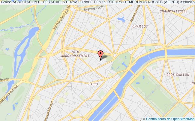 plan association Association Federative Internationale Des Porteurs D'emprunts Russes (afiper) Paris 16