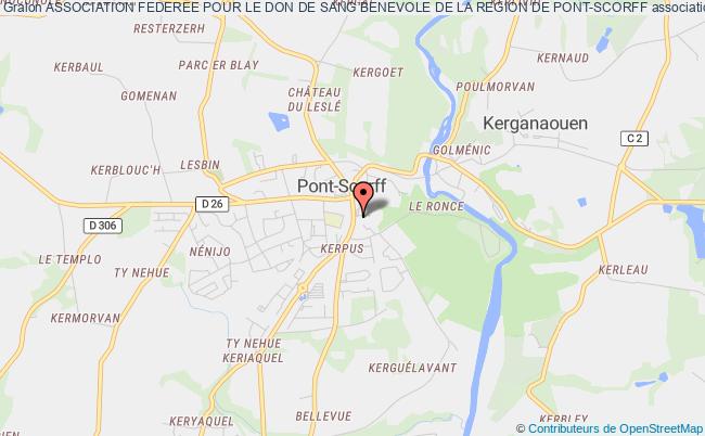 plan association Association Federee Pour Le Don De Sang Benevole De La Region De Pont-scorff Pont-Scorff