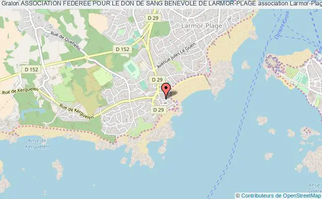 plan association Association Federee Pour Le Don De Sang Benevole De Larmor-plage Larmor-Plage