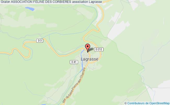 plan association Association FÉline Des CorbiÈres Lagrasse