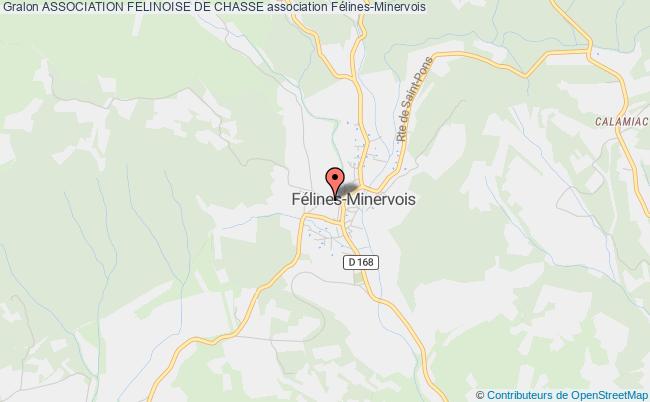 plan association Association Felinoise De Chasse Félines-Minervois