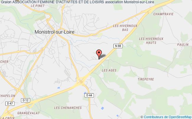 plan association Association Feminine D'activites Et De Loisirs Monistrol-sur-Loire
