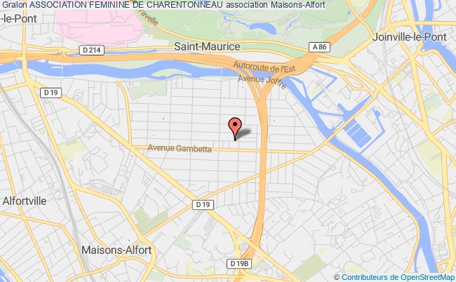 plan association Association Feminine De Charentonneau Maisons-Alfort