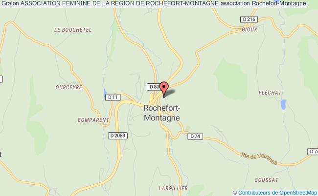 plan association Association Feminine De La Region De Rochefort-montagne Rochefort-Montagne